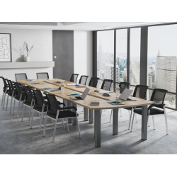 Krzesła Vienna (18 szt ) i Stół konferencyjny  540x138cm RUMBA 18